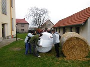 Stavíme sněhuláka s partnery,  rodiči a dětmi